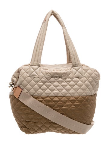 Pre-owned Mz Wallace Nylon Messenger Bag In Neutral