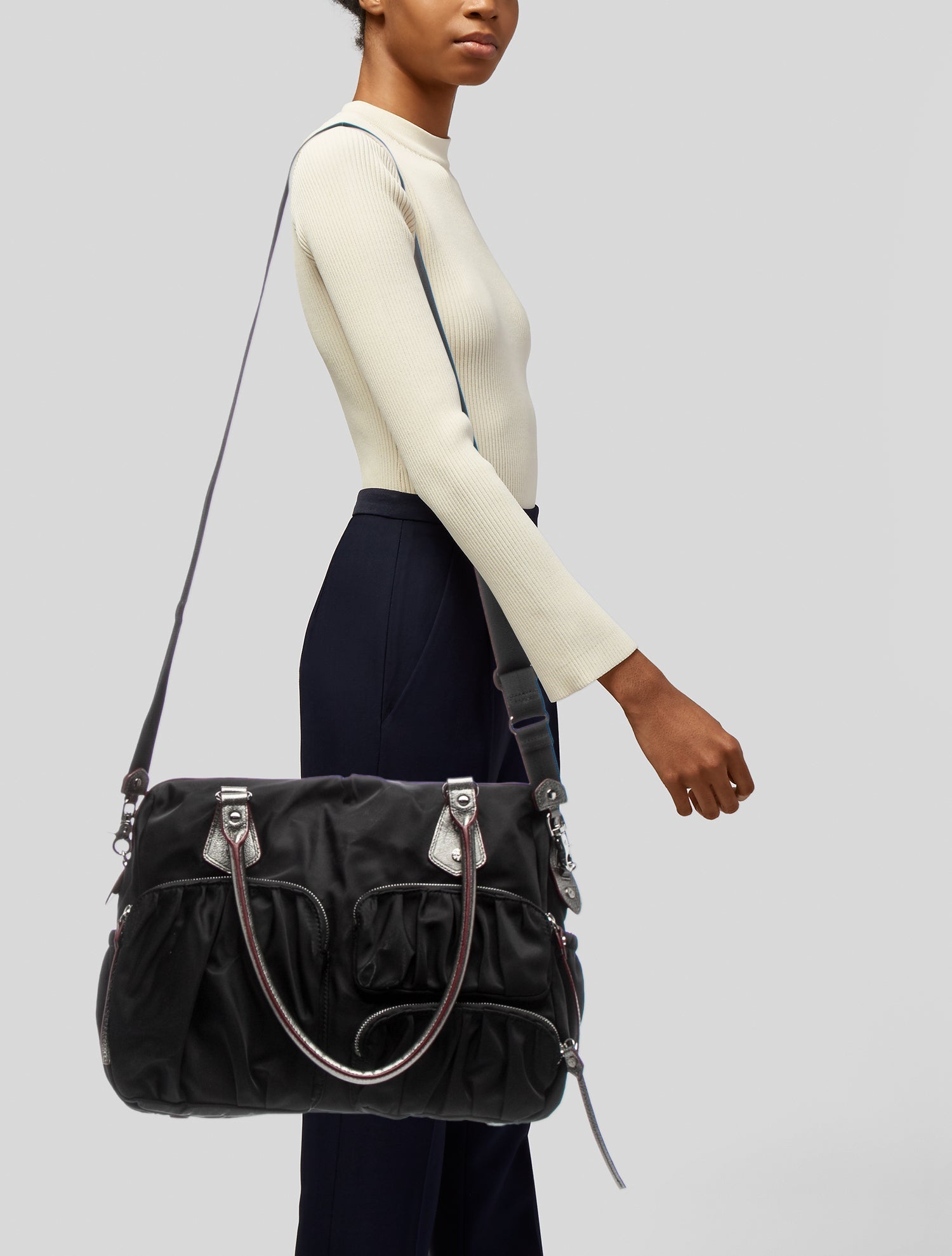 MZ Wallace Nylon Shoulder Bag - Black Shoulder Bags, Handbags