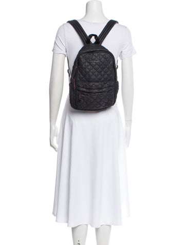 Pre-owned Mz Wallace Nylon Backpack In Black