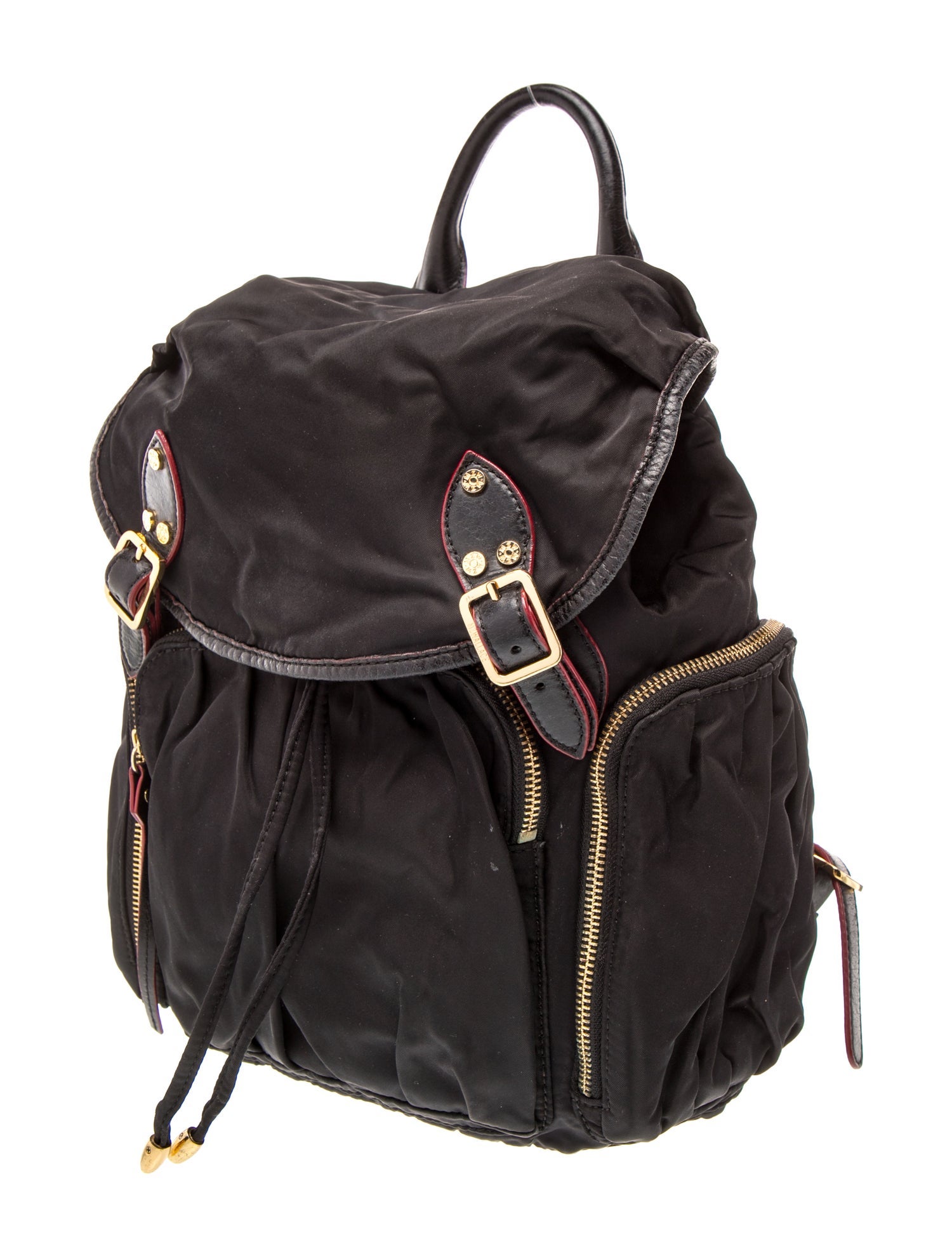 Jimmy Choo Fabric Small Backpack Bag - Black Backpacks, Handbags