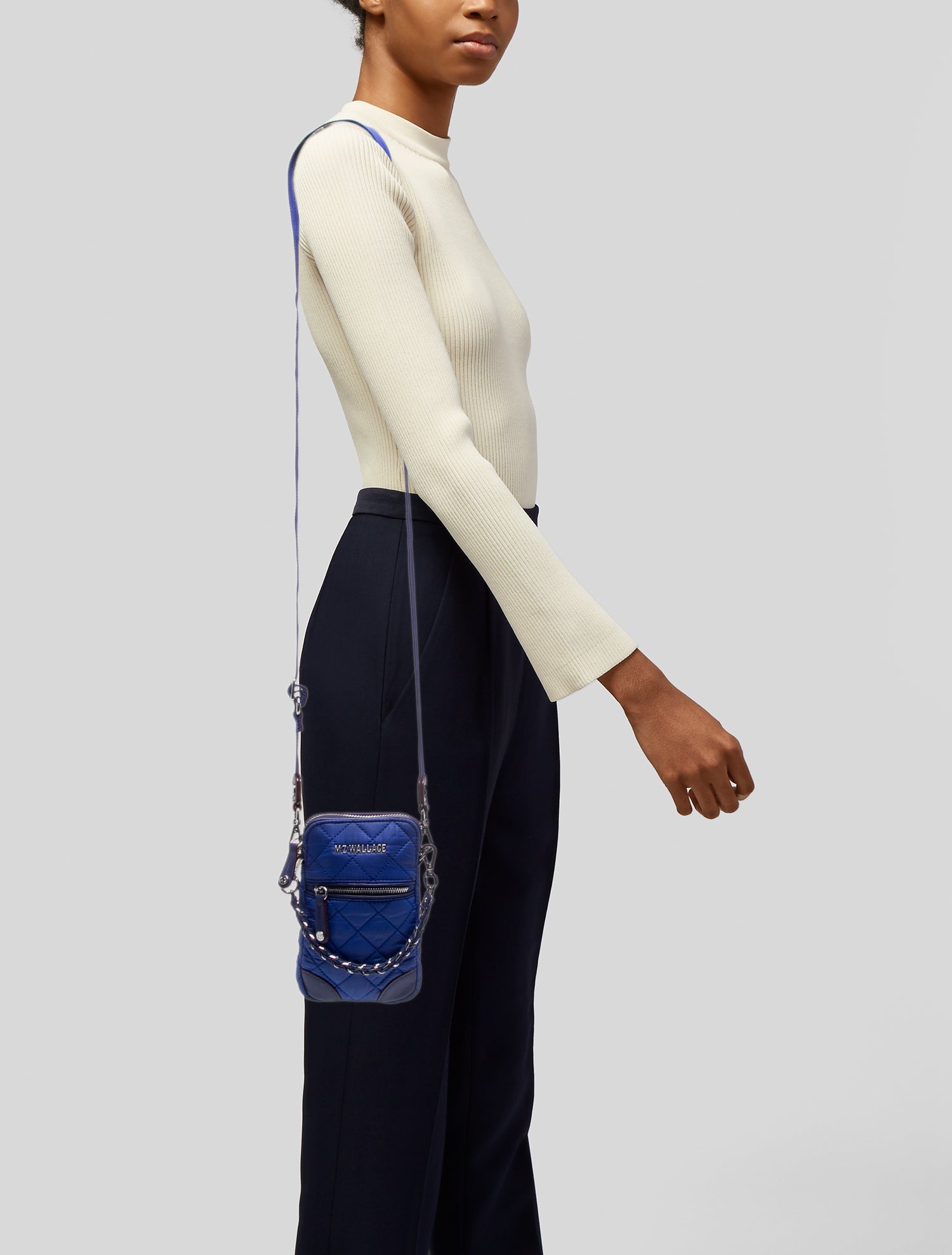 Chanel Uniform Quilted Waist Bag - Black Mini Bags, Handbags