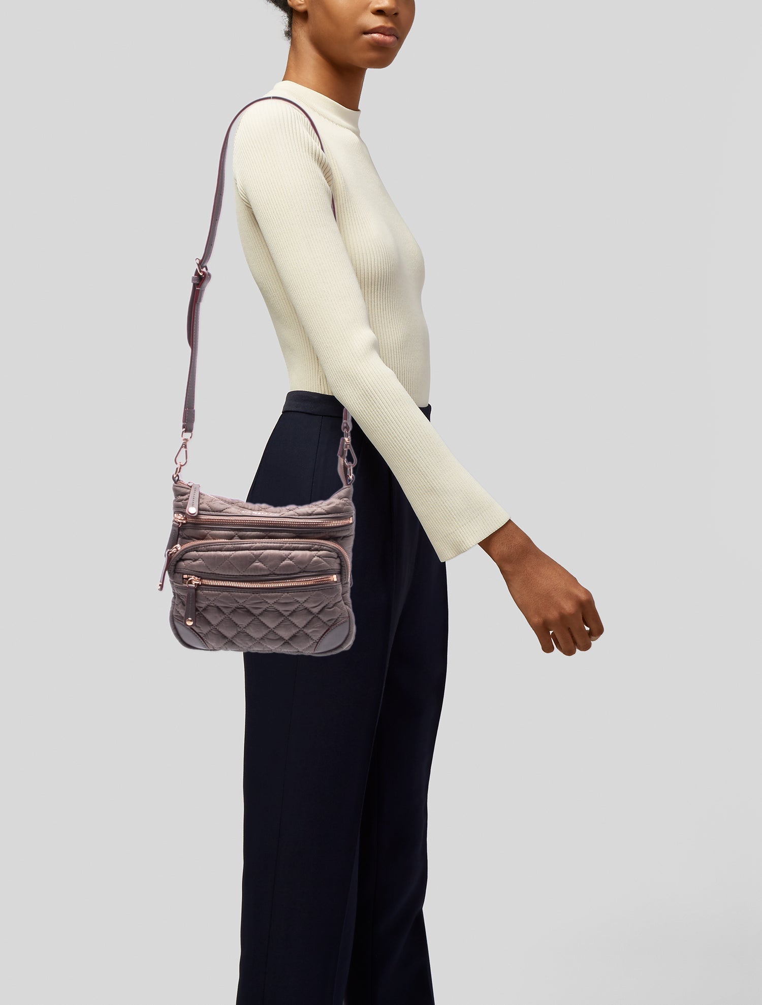 MZ Wallace Mini Crosby Crossbody Bag - Black Crossbody Bags