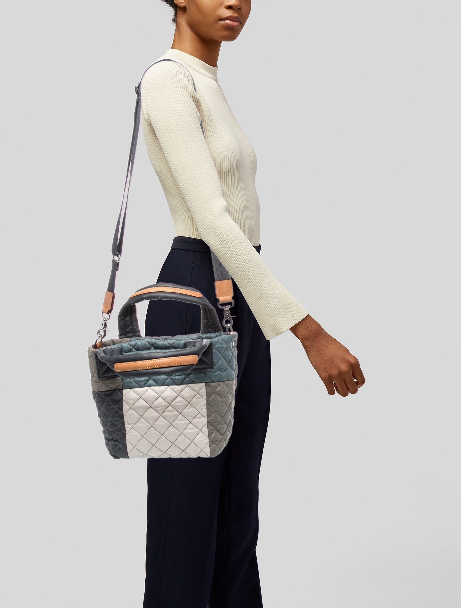 MZ Wallace Sequins Messenger Bag - Blue Crossbody Bags, Handbags
