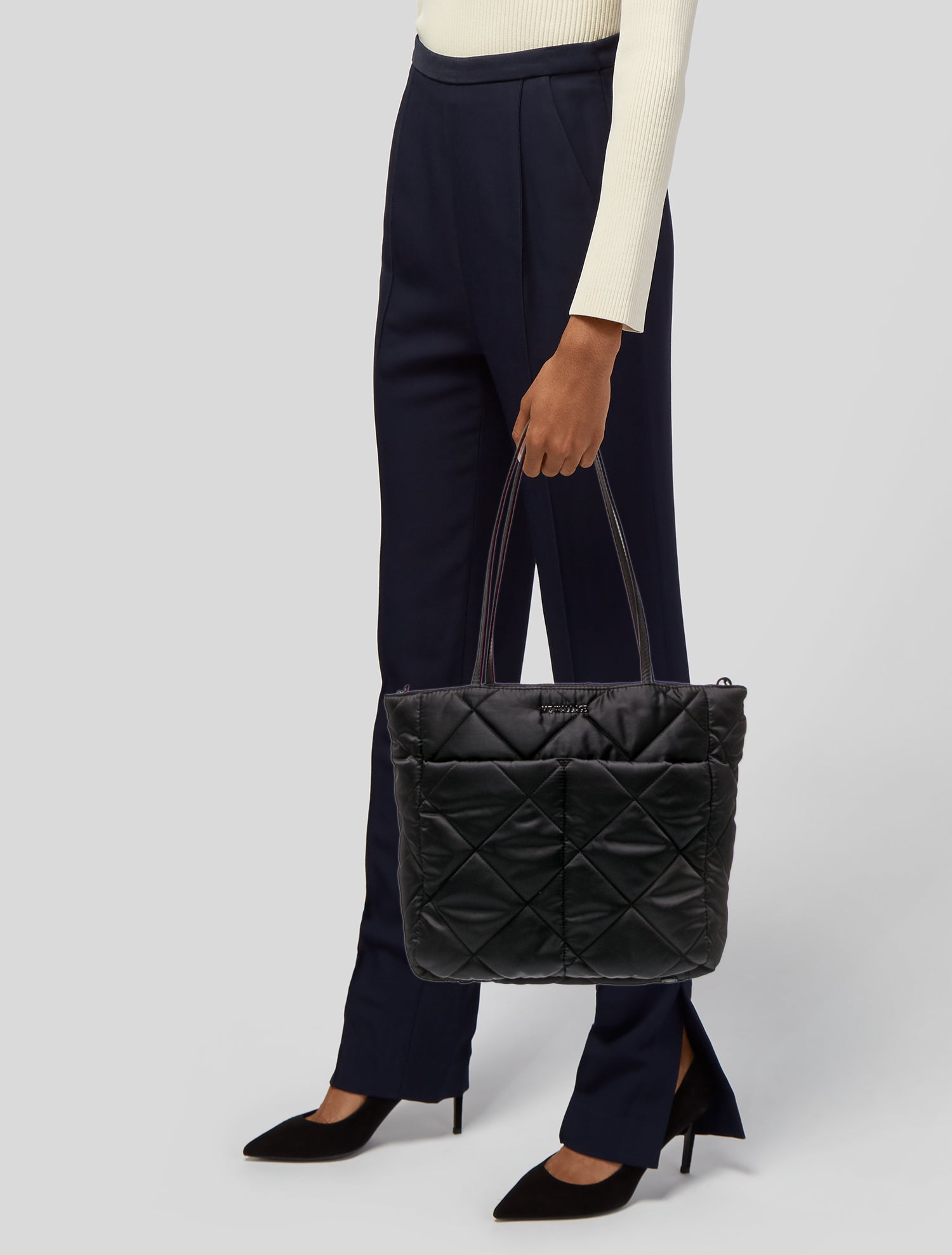 MZ Wallace x Lingua Franca Launch 'Give a Damn' Tote Bag - Black