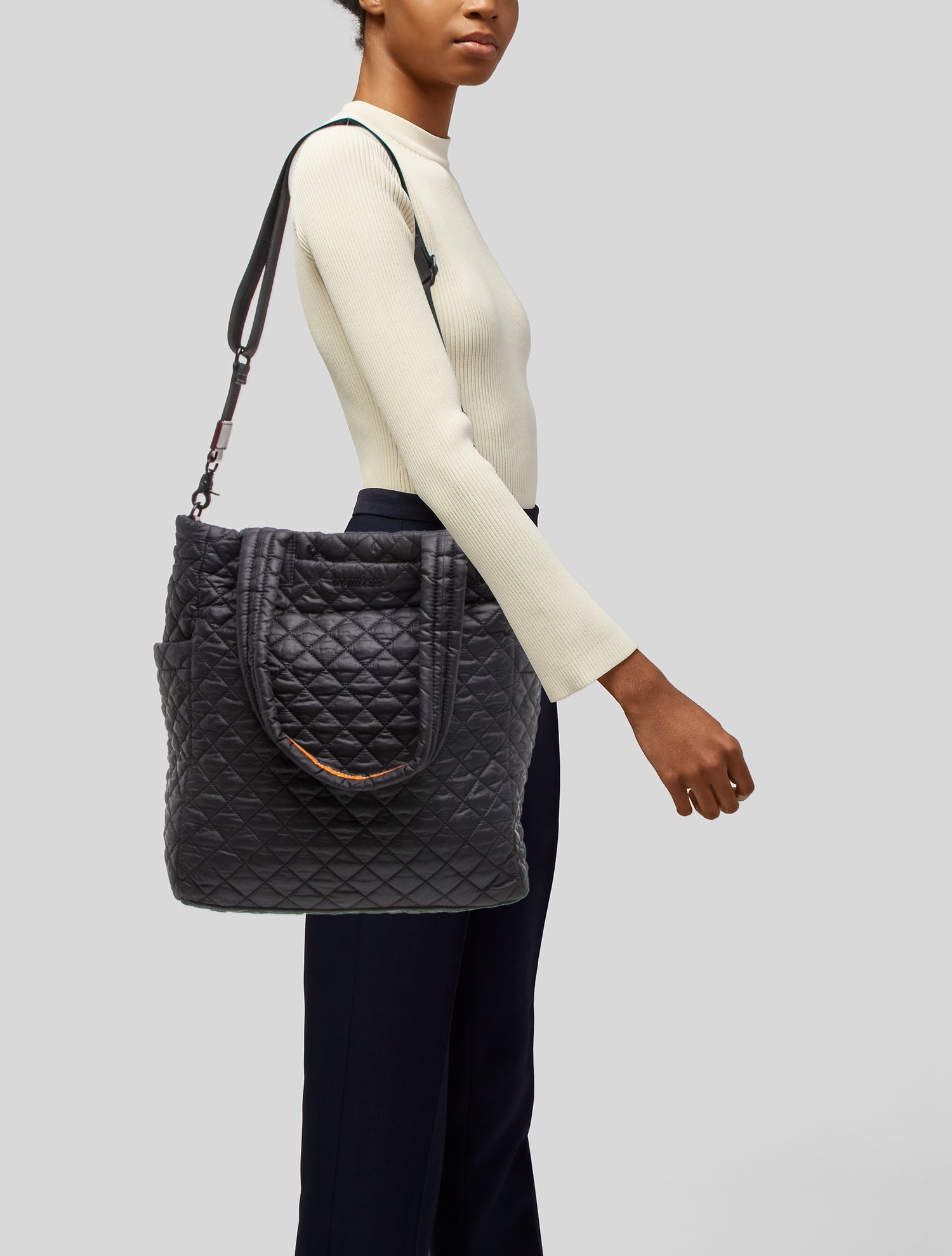 MZ Wallace x Lingua Franca Launch 'Give a Damn' Tote Bag - Black