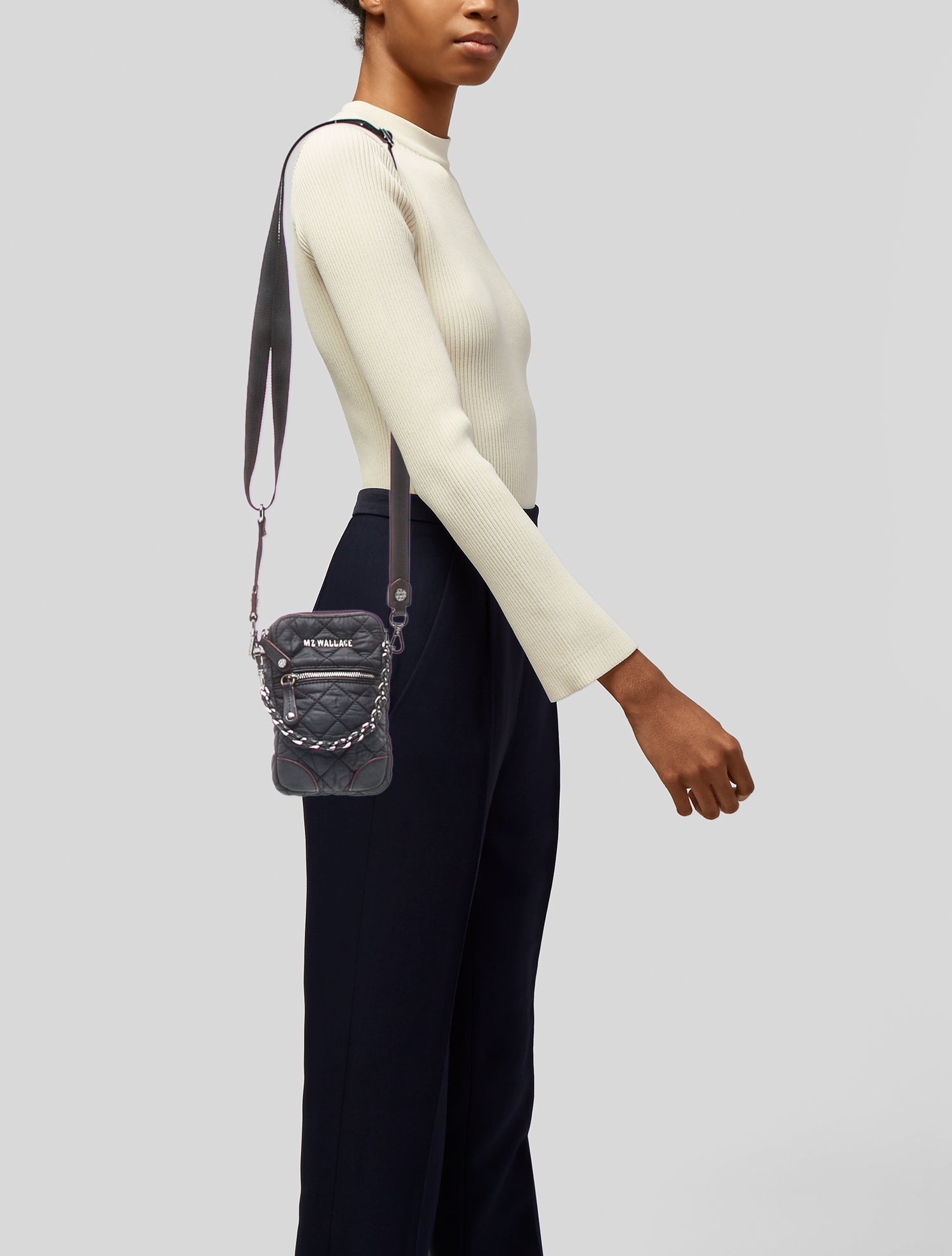 MZ Wallace Frankie Travel Bedford Bag - Black Shoulder Bags