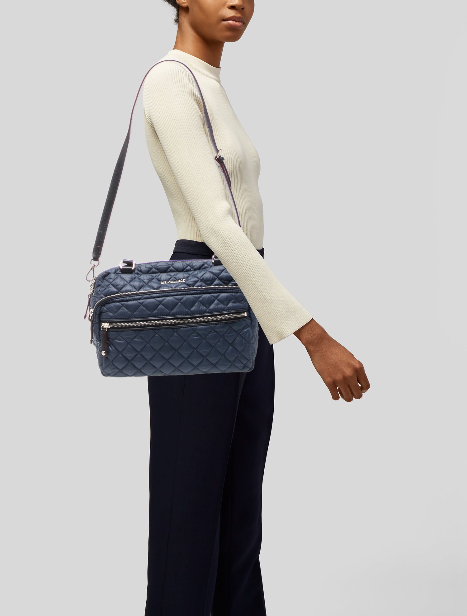MZ Wallace Frankie Travel Bedford Bag - Black Shoulder Bags