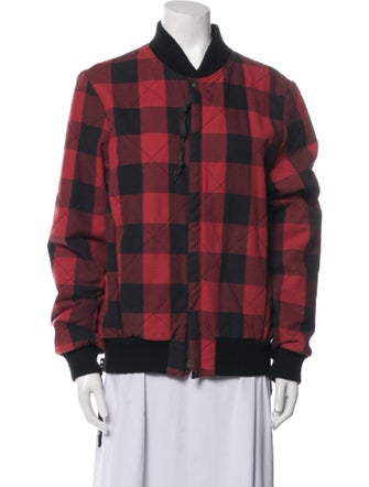 NSF Plaid Print Bomber Jacket