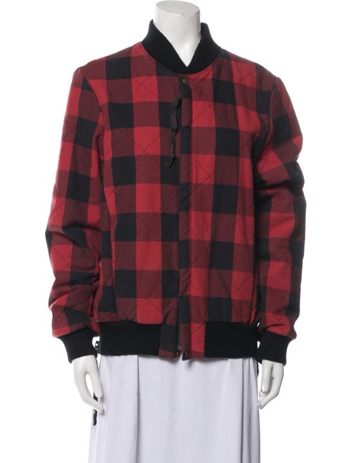 NSF Plaid Print Bomber Jacket