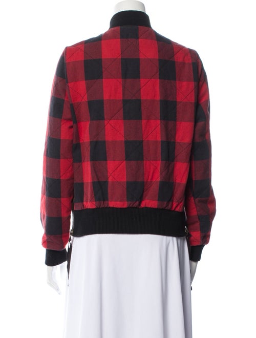 NSF Plaid Print Bomber Jacket