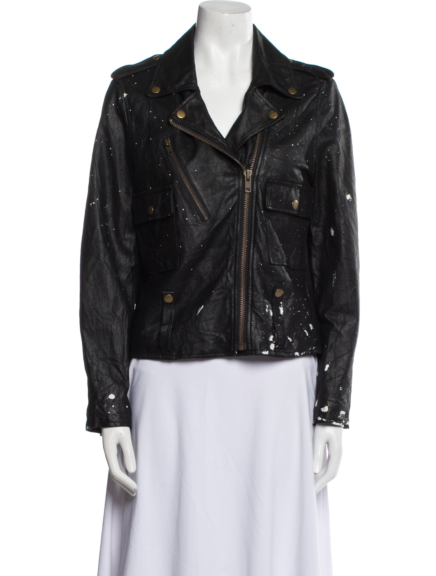 NSF Leather Biker Jacket