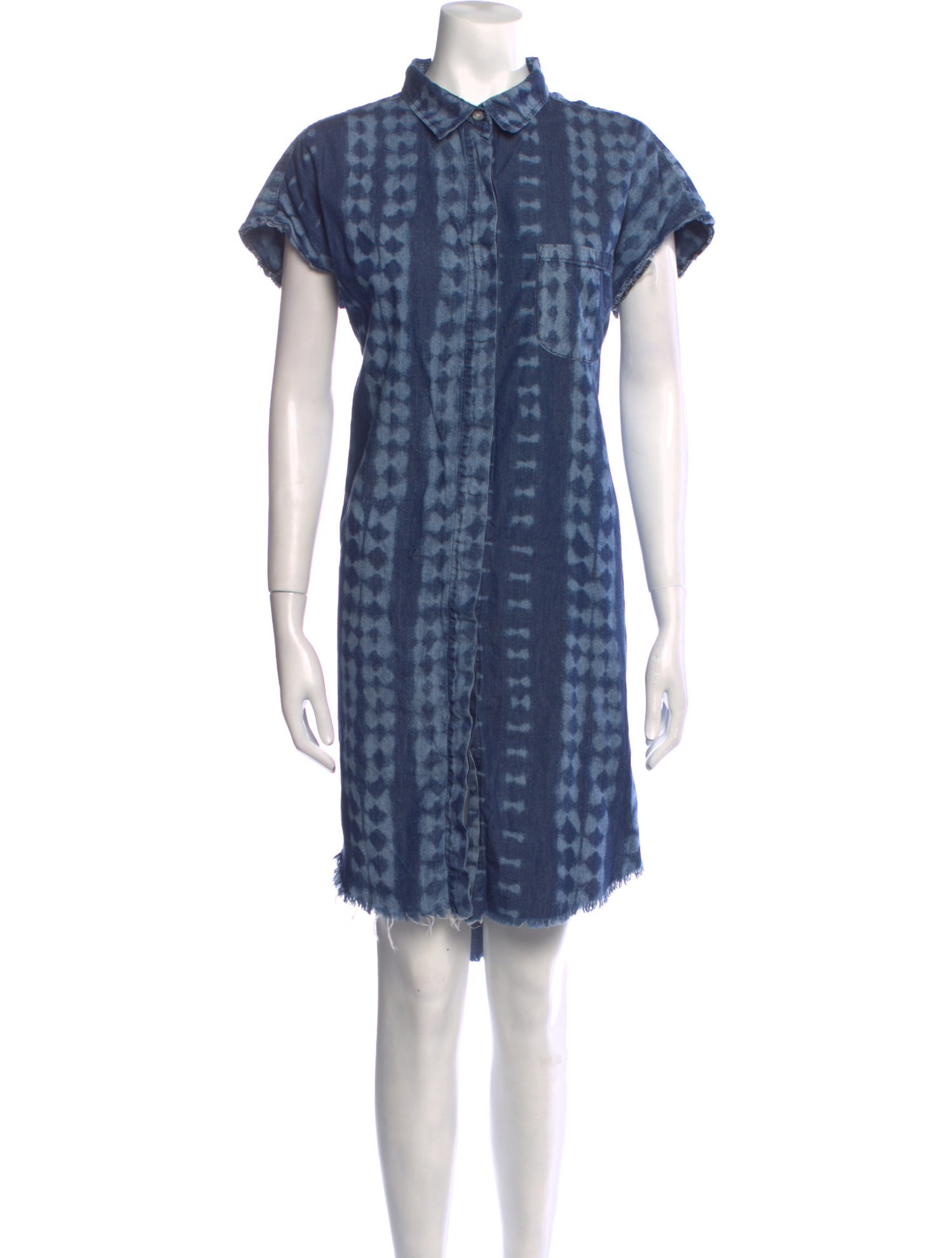 NSF Tie-Dye Print Midi Length Dress