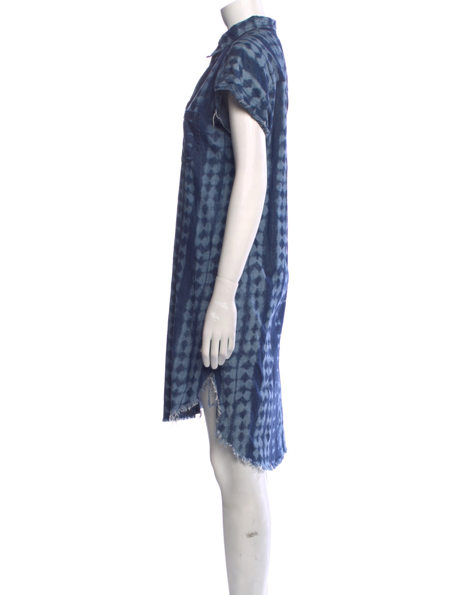 NSF Tie-Dye Print Midi Length Dress