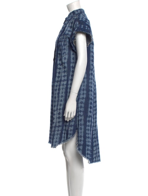 NSF Tie-Dye Print Midi Length Dress