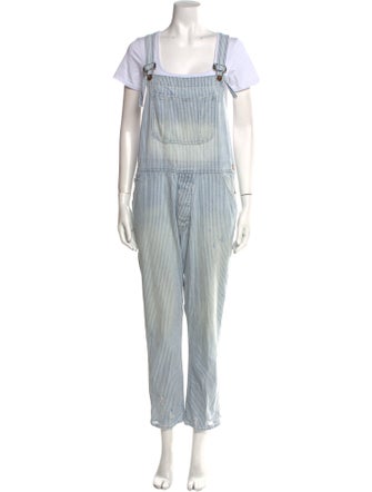 NSF Striped Square Neckline Jumpsuit