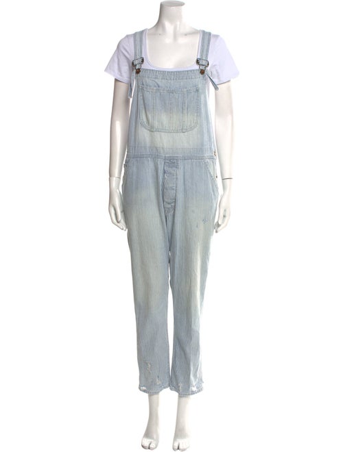 NSF Striped Square Neckline Jumpsuit