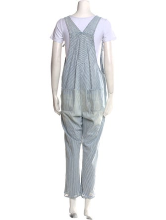 NSF Striped Square Neckline Jumpsuit