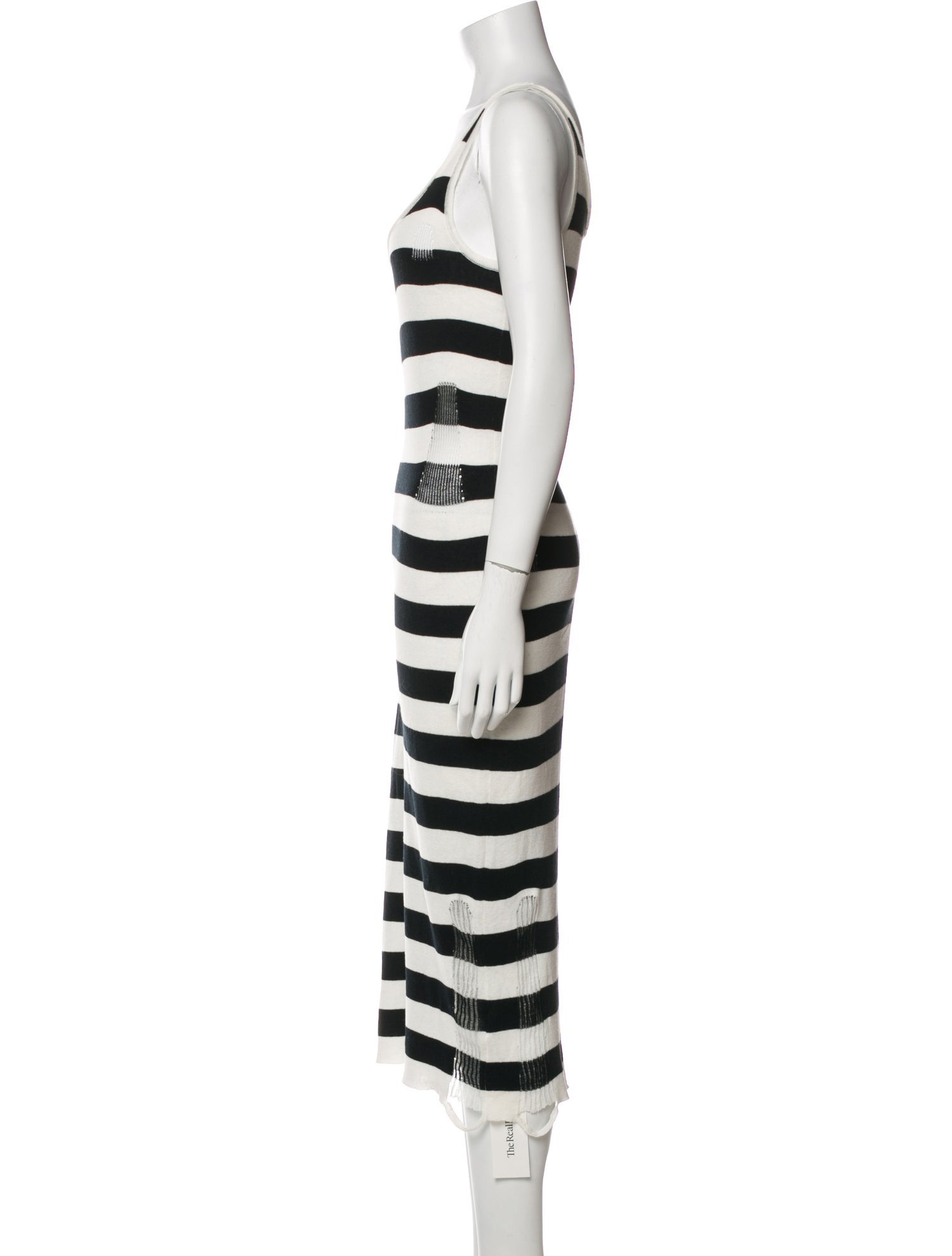 NSF Striped Midi Length Dress