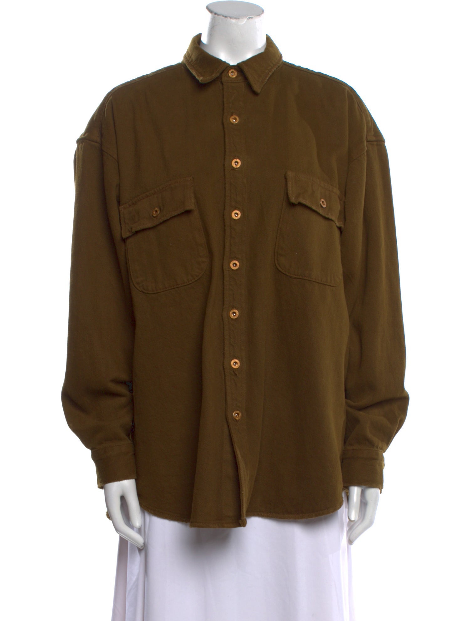 NSF Long Sleeve Button-Up Top