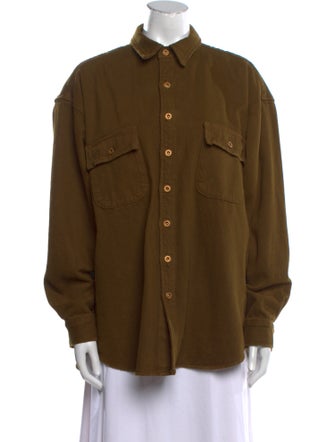 NSF Long Sleeve Button-Up Top