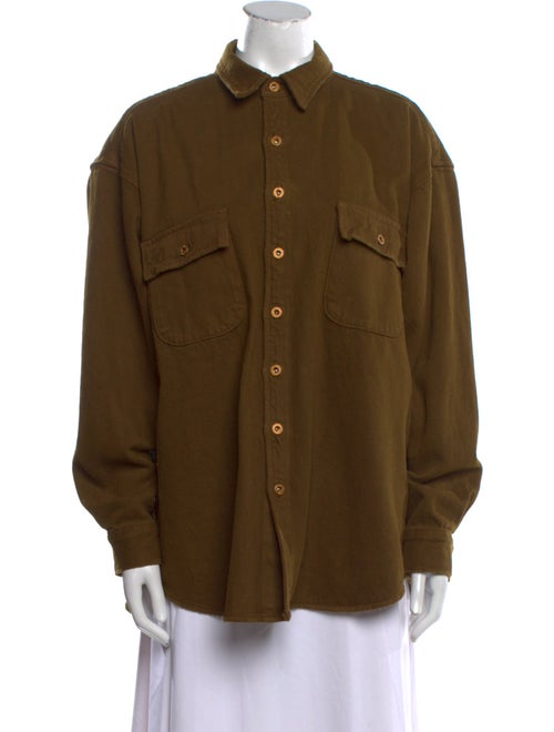 NSF Long Sleeve Button-Up Top