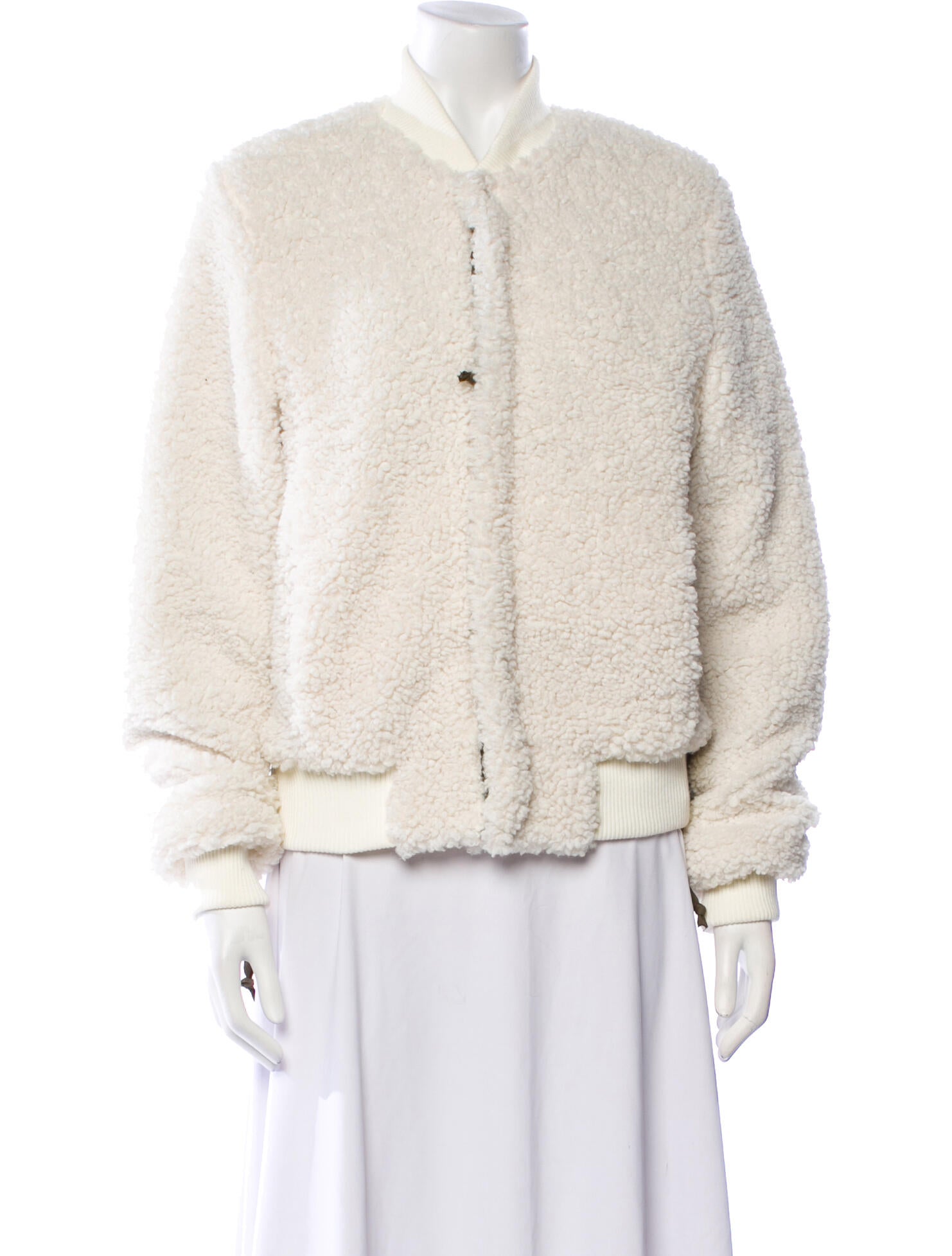 NSF Neil - Sherpa Faux Shearling Bomber Jacket w/ Tags