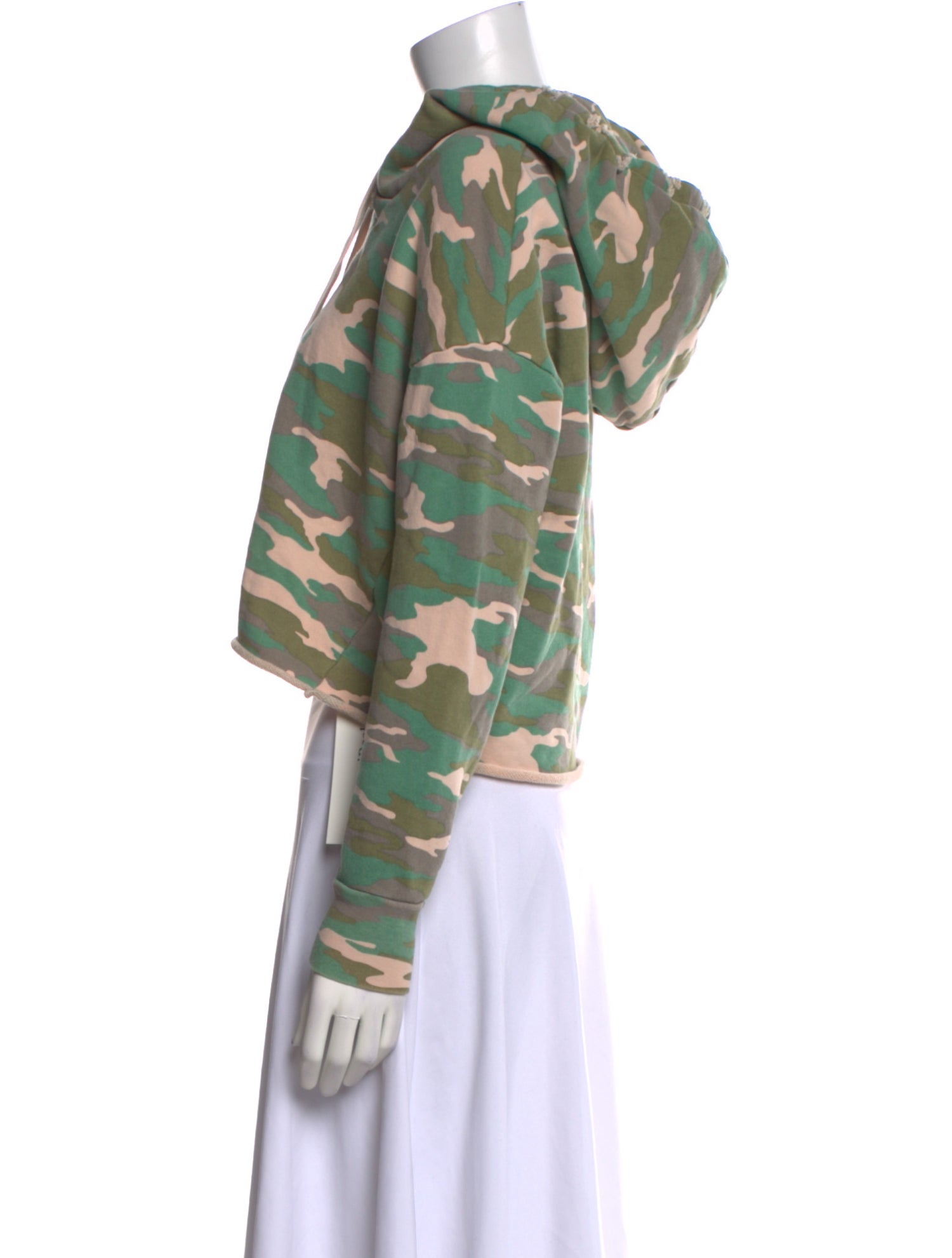 NSF Printed Mock Neck Crop Top