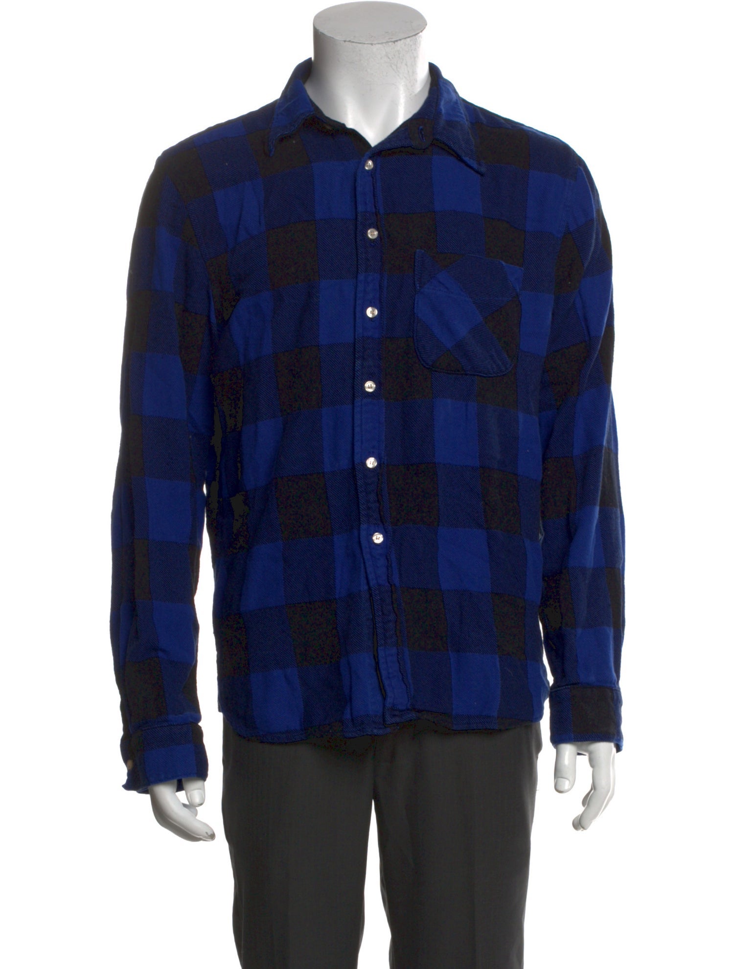 NSF Plaid Print Long Sleeve Shirt