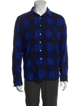 NSF Plaid Print Long Sleeve Shirt