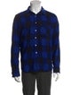 NSF Plaid Print Long Sleeve Shirt