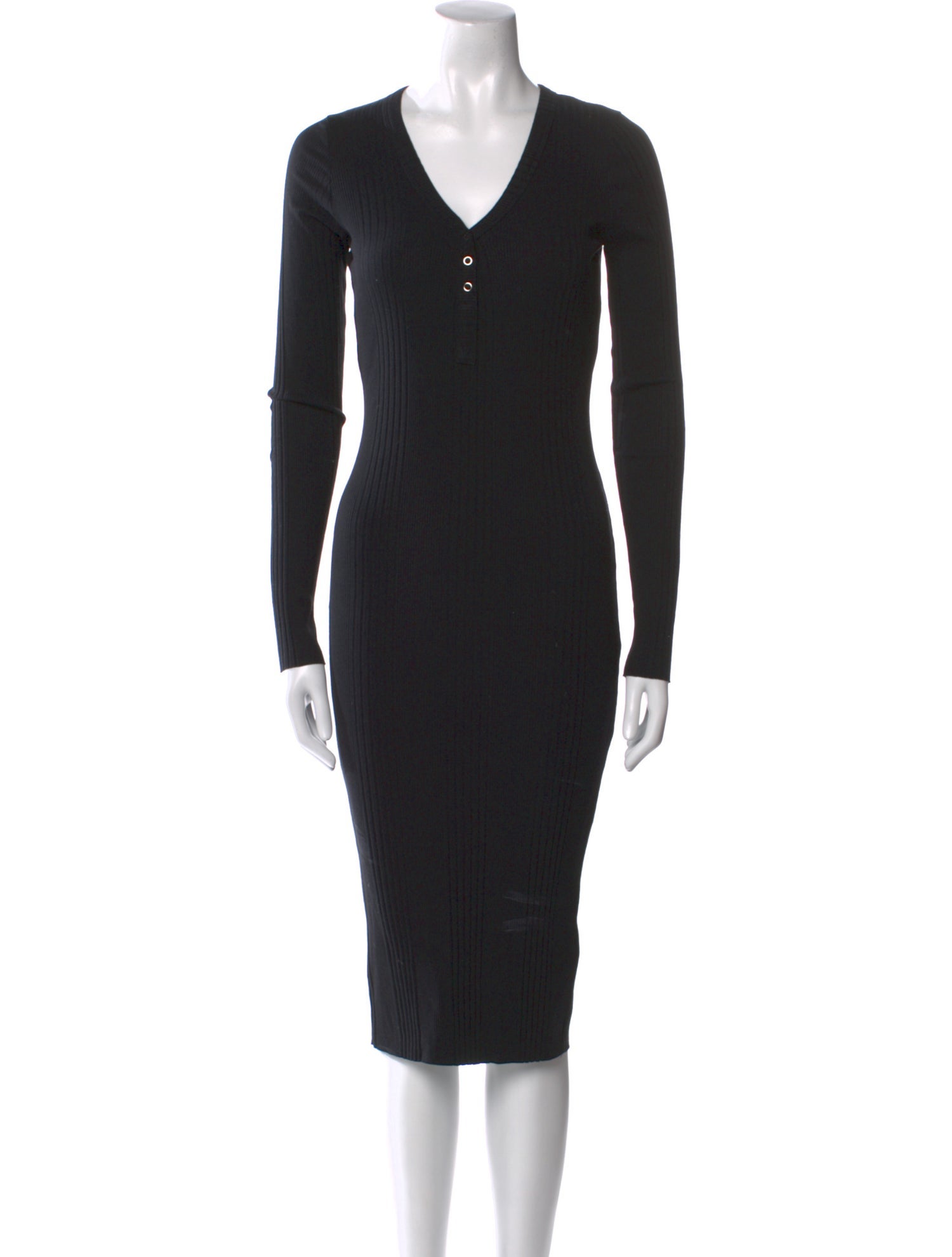 NSF V-Neck Midi Length Dress
