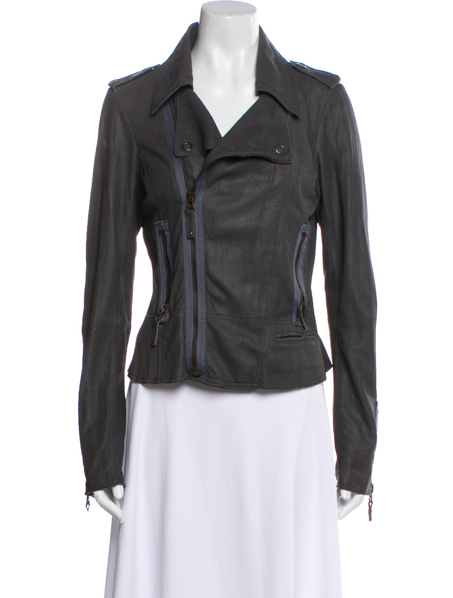 NSF Leather Biker Jacket