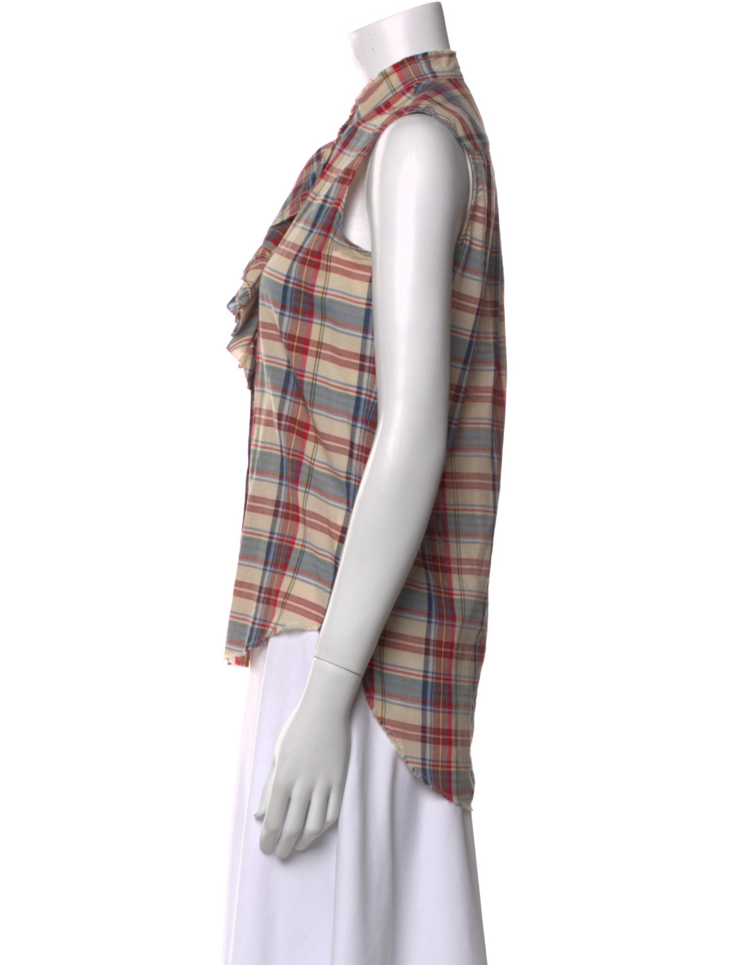 NSF Plaid Print Mini Dress