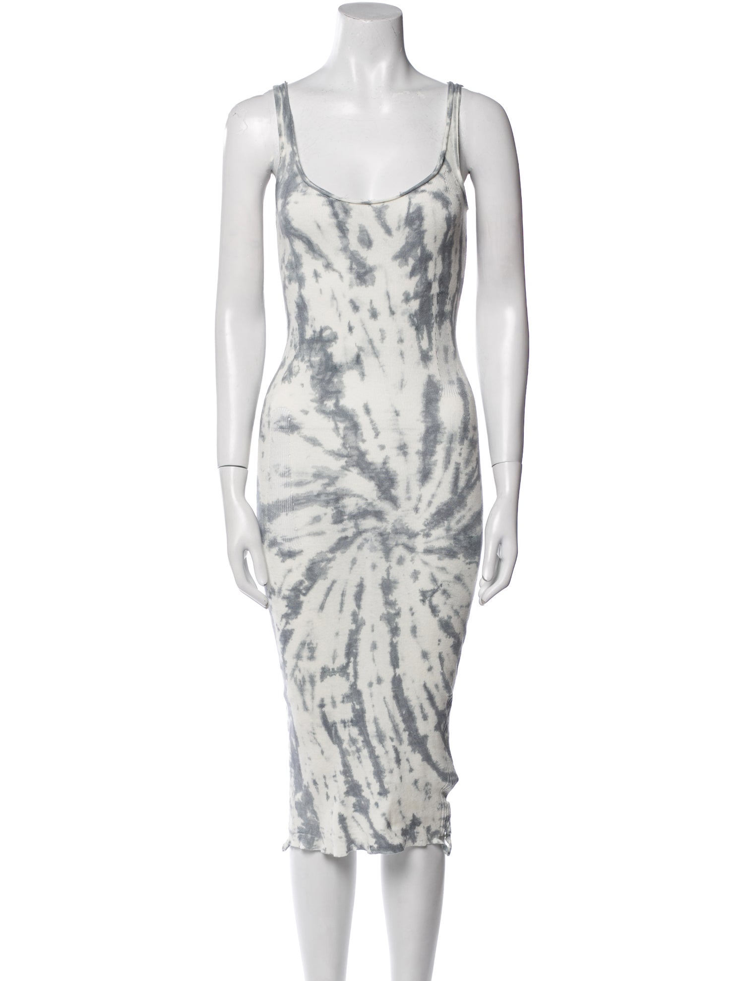 NSF Tie-Dye Print Midi Length Dress