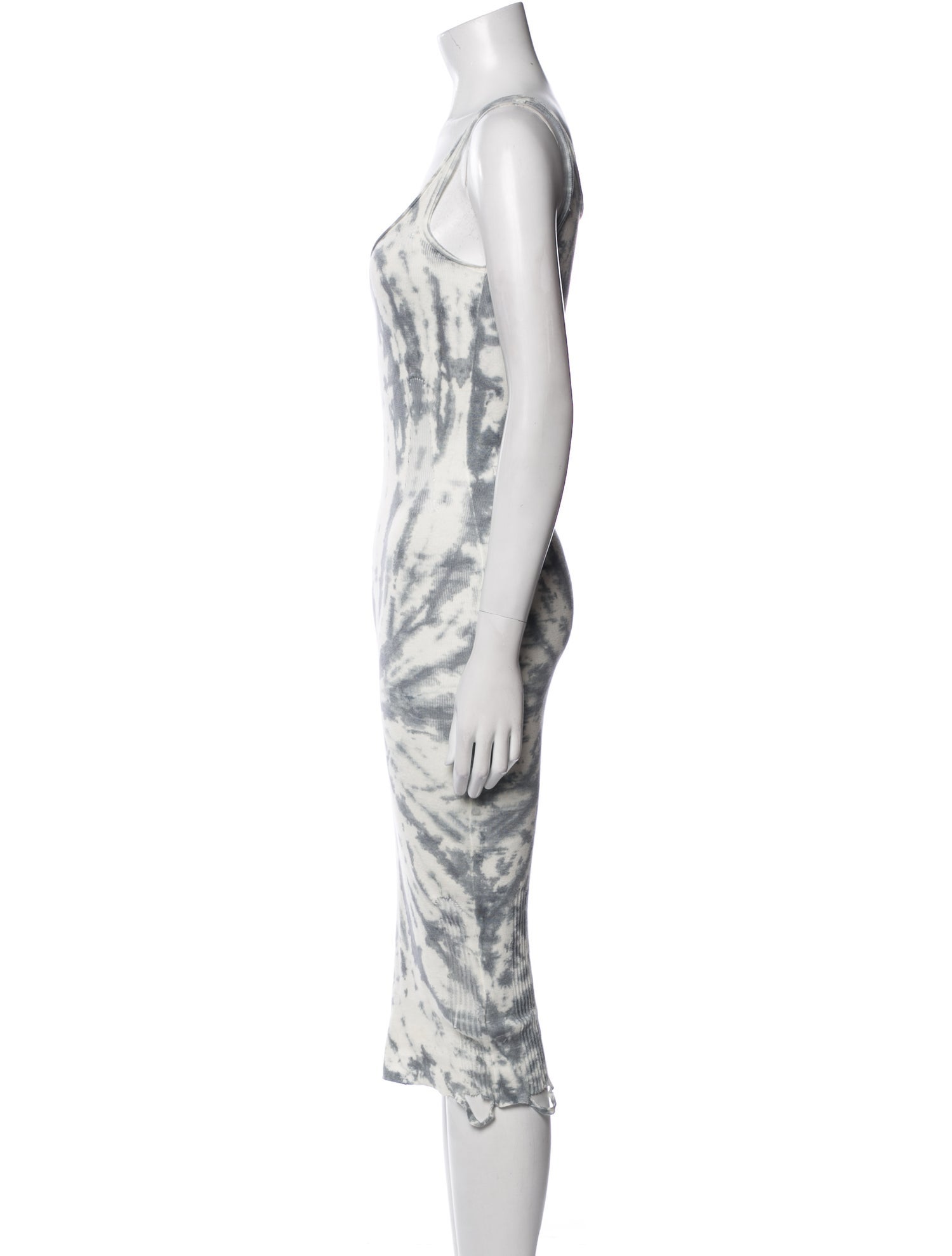 NSF Tie-Dye Print Midi Length Dress