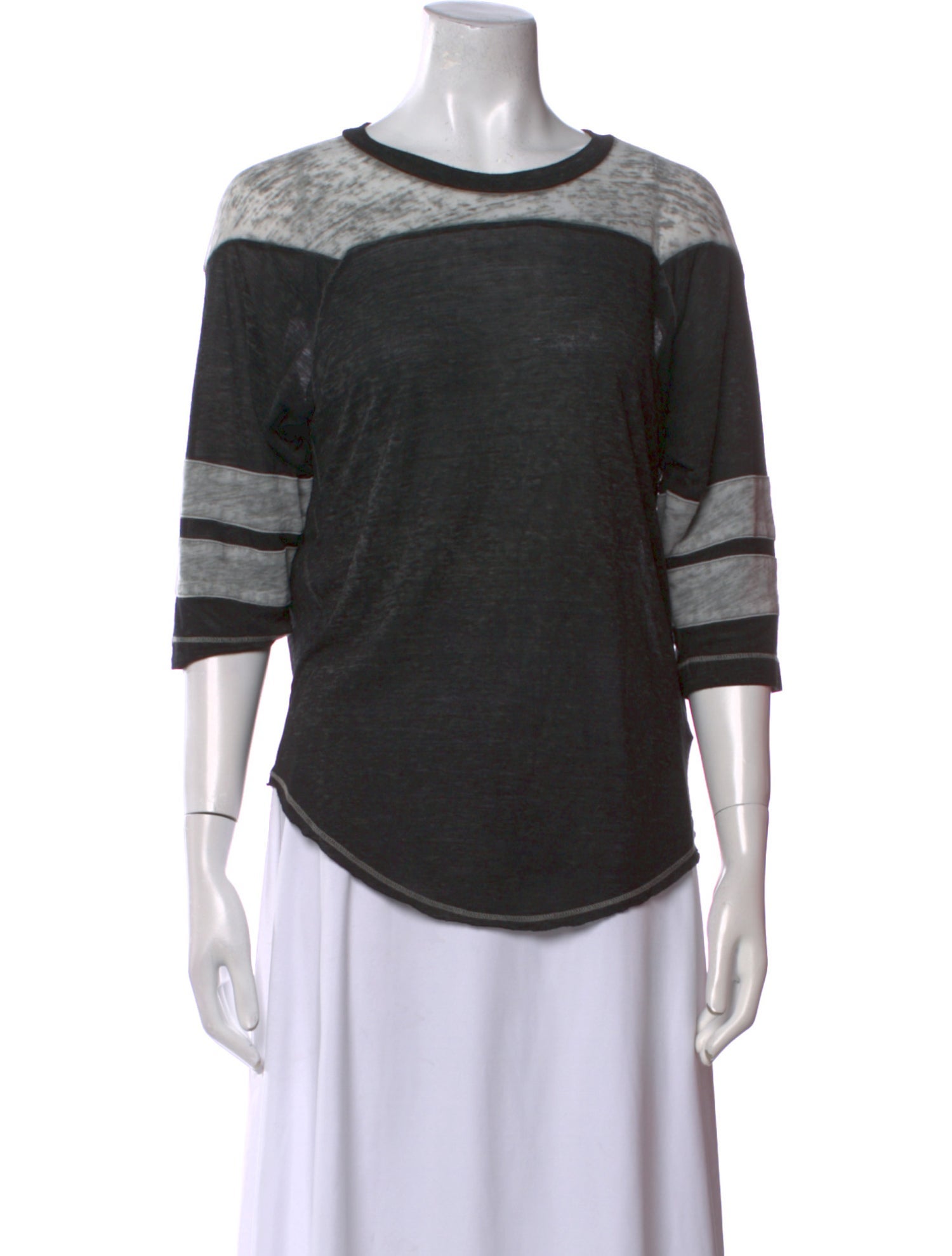 NSF Striped Scoop Neck Sweater