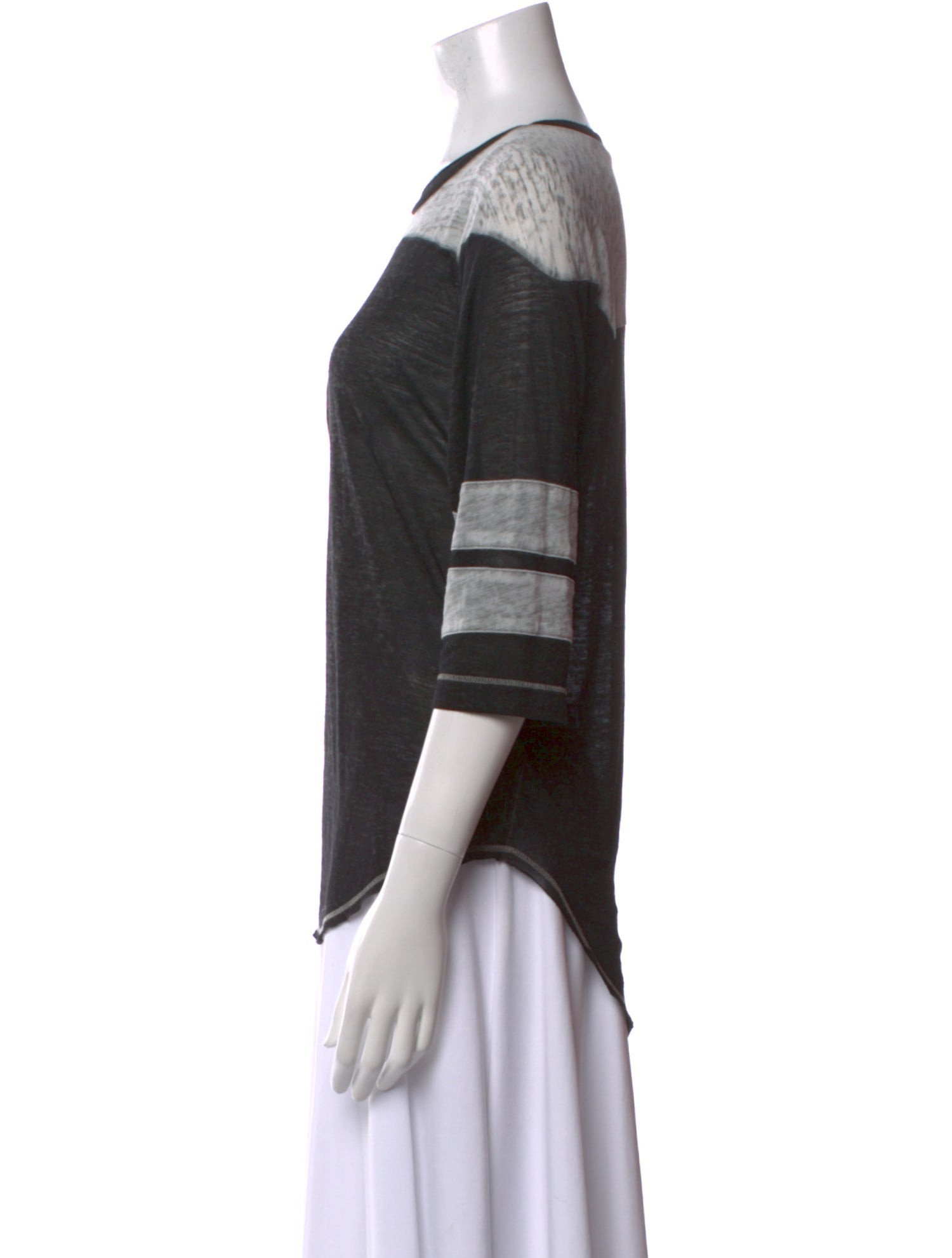 NSF Striped Scoop Neck Sweater