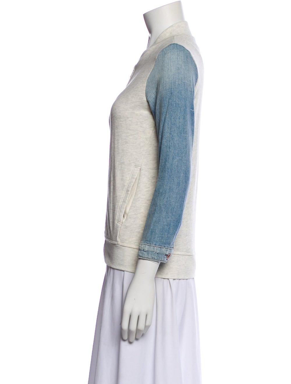 NSF Colorblock Pattern Bomber Jacket - image 2