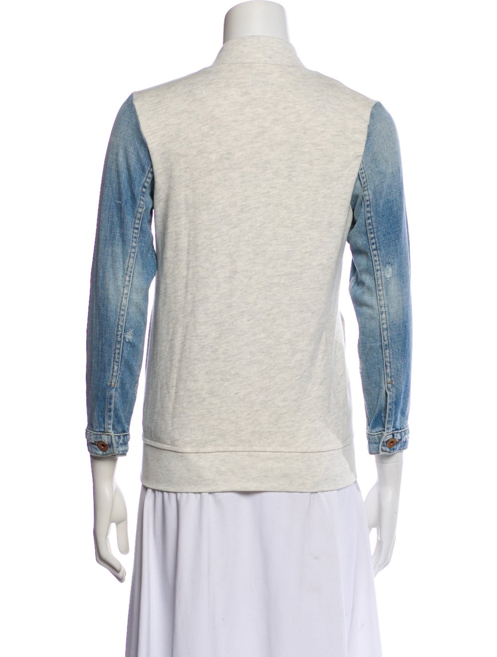 NSF Colorblock Pattern Bomber Jacket - image 3