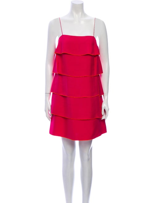Magaschoni Silk Mini Dress Pink