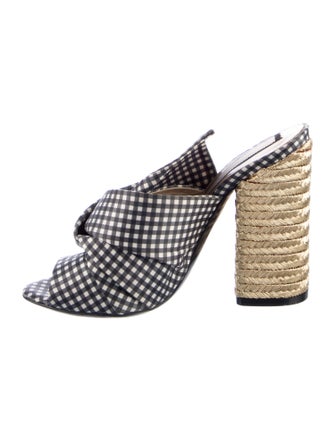 N21 x Wolford Nylon Plaid Print Slides