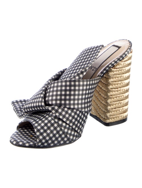 N21 x Wolford Nylon Plaid Print Slides