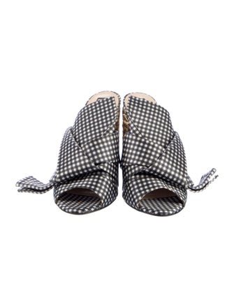 N21 x Wolford Nylon Plaid Print Slides