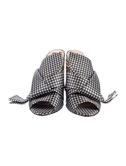 N21 x Wolford Nylon Plaid Print Slides