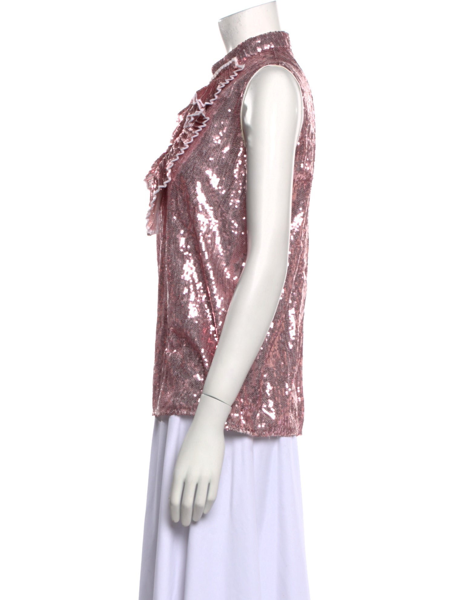 N21 x Wolford Patterned Mock Neck Top