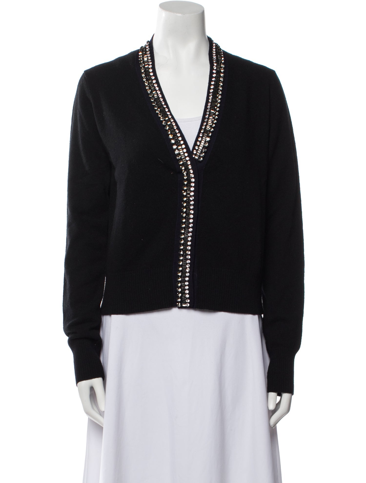 N21 x Wolford Virgin Wool V-Neck Sweater