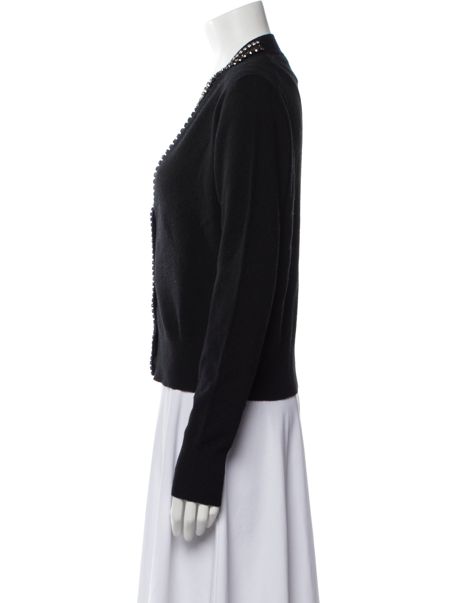 N21 x Wolford Virgin Wool V-Neck Sweater