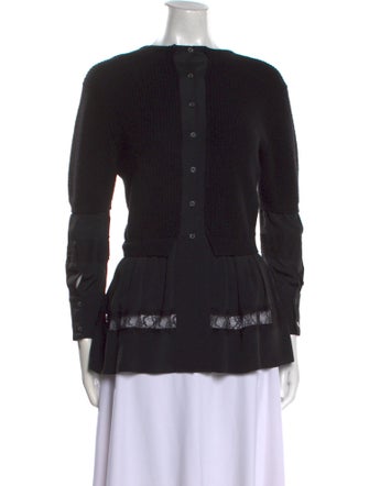 N21 x Wolford Virgin Wool Scoop Neck Sweater