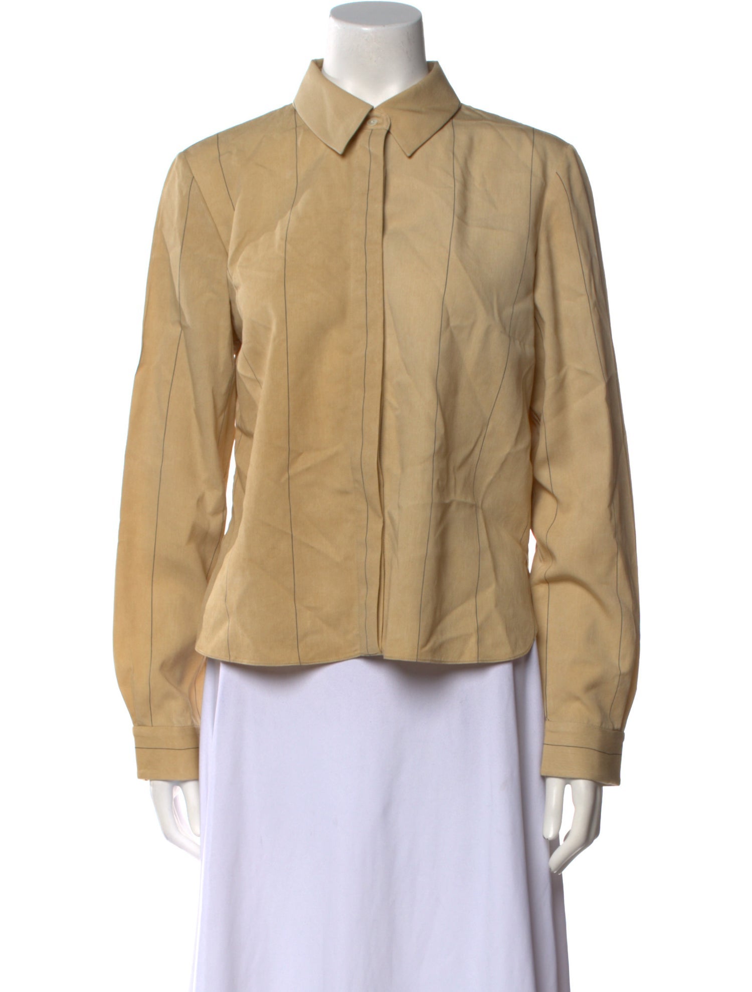 Partow Long Sleeve Button-Up Top