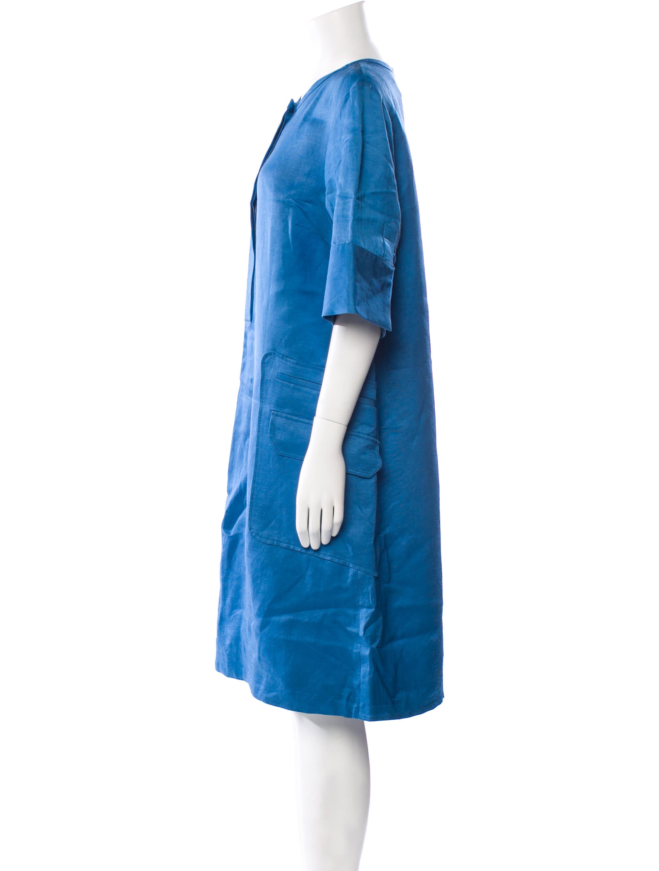 Partow Linen Knee-Length Dress